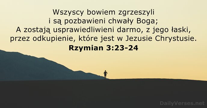 Rzymian 3:23-24