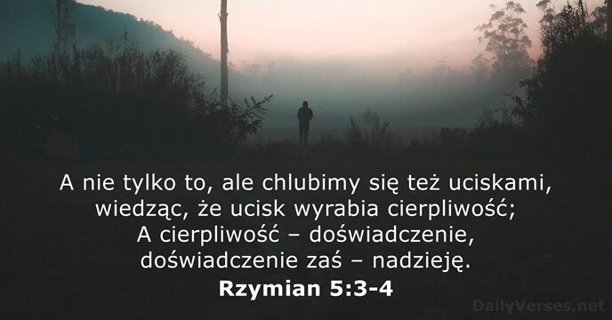 Rzymian 5:3-4