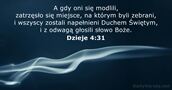 Dzieje 4:31