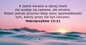 Hebrajczyków 12:11