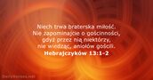 Hebrajczyków 13:1-2