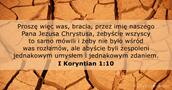 I Koryntian 1:10