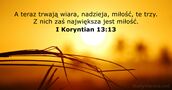 I Koryntian 13:13