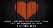 I Koryntian 13:13