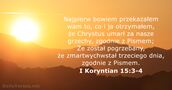 I Koryntian 15:3-4