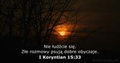 I Koryntian 15:33