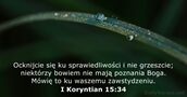 I Koryntian 15:34