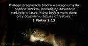 I Piotra 1:13