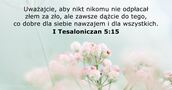 I Tesaloniczan 5:15