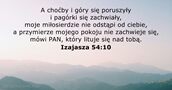 Izajasza 54:10