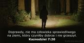 Kaznodziei 7:20