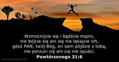 Powtórzonego 31:6