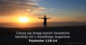 Psalmów 119:14
