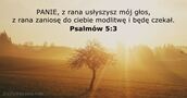 Psalmów 5:3