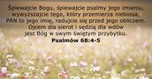 Psalmów 68:4-5
