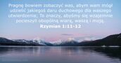 Rzymian 1:11-12