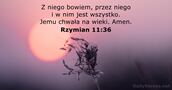 Rzymian 11:36