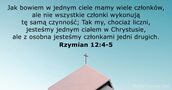 Rzymian 12:4-5