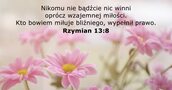 Rzymian 13:8