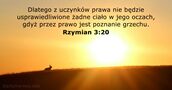 Rzymian 3:20