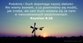 Rzymian 8:26