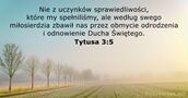 Tytusa 3:5