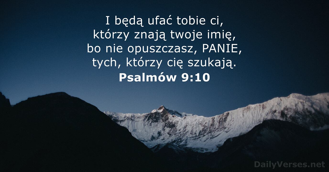 Psalm w 9 10 Wers Biblii DailyVerses