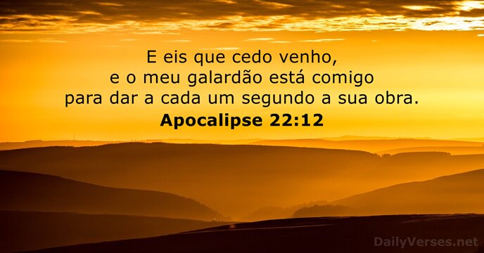 apocalipse 22:12