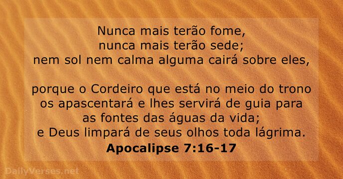 apocalipse 7:16-17