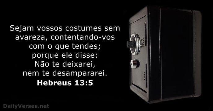hebreus 13:5