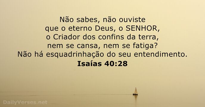 isaias 40:28