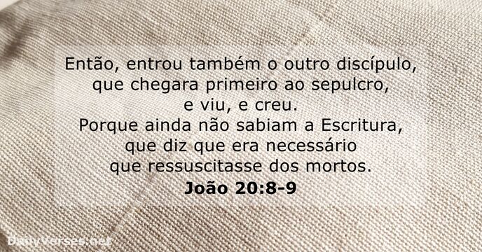 joao 20:8-9