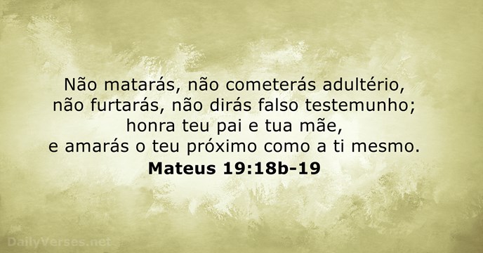 mateus 19:18b-19