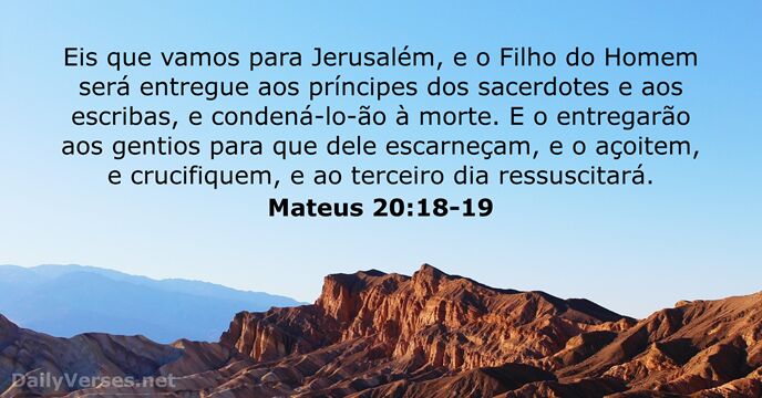mateus 20:18-19