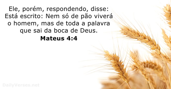 mateus 4:4