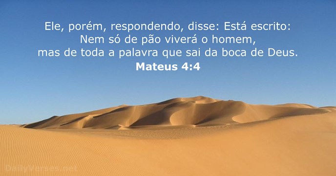 mateus 4:4