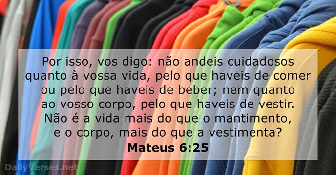 mateus 6:25