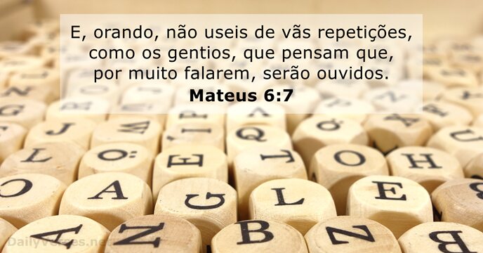 mateus 6:7