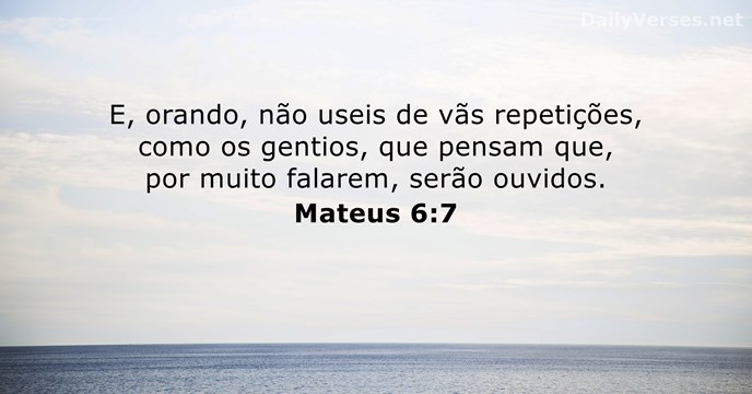 mateus 6:7