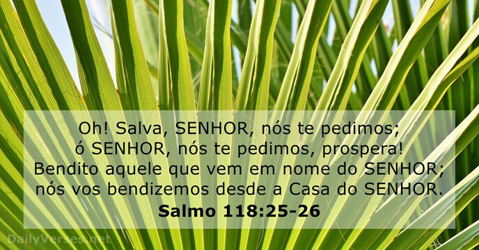 Salmos 118:25-26