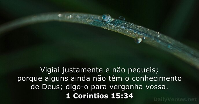 1 Coríntios 15:34