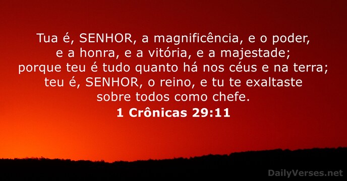 1 Crônicas 29:11