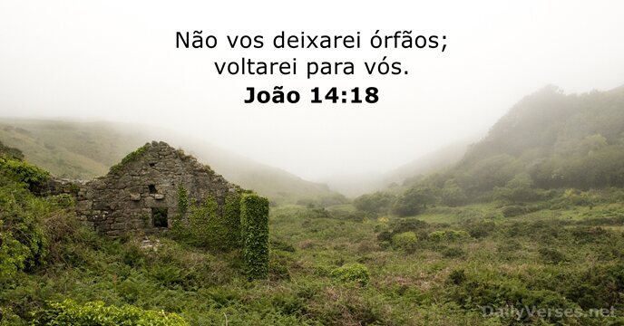 Não vos deixarei órfãos; voltarei para vós. João 14:18