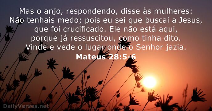 Mateus 28:5-6