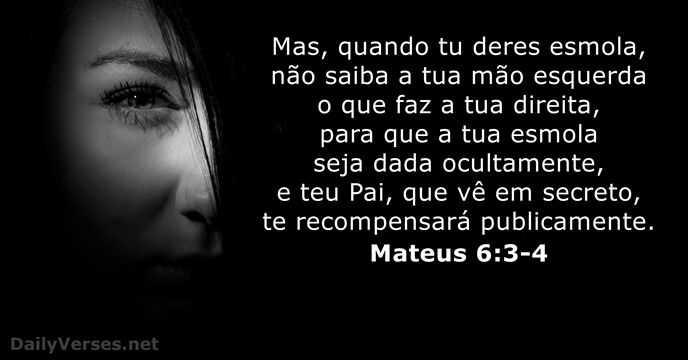 Mateus 6:3-4