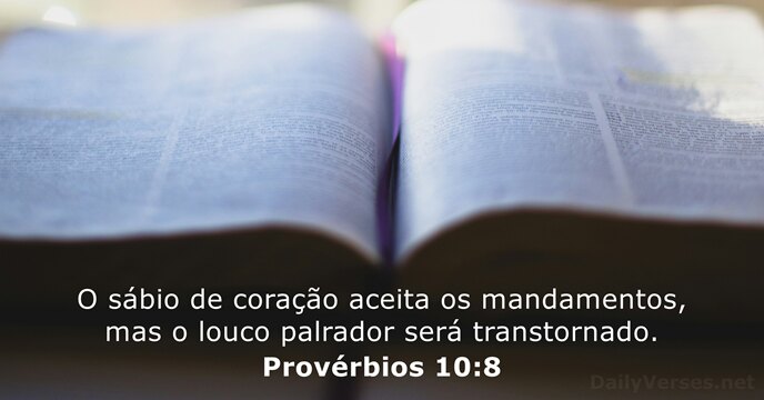 Provérbios 10:8