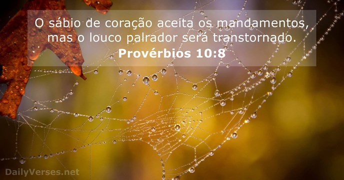 Provérbios 10:8