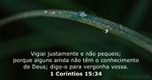 1 Coríntios 15:34