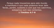 1 Timóteo 6:7-8