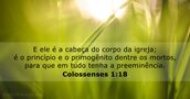 Colossenses 1:18